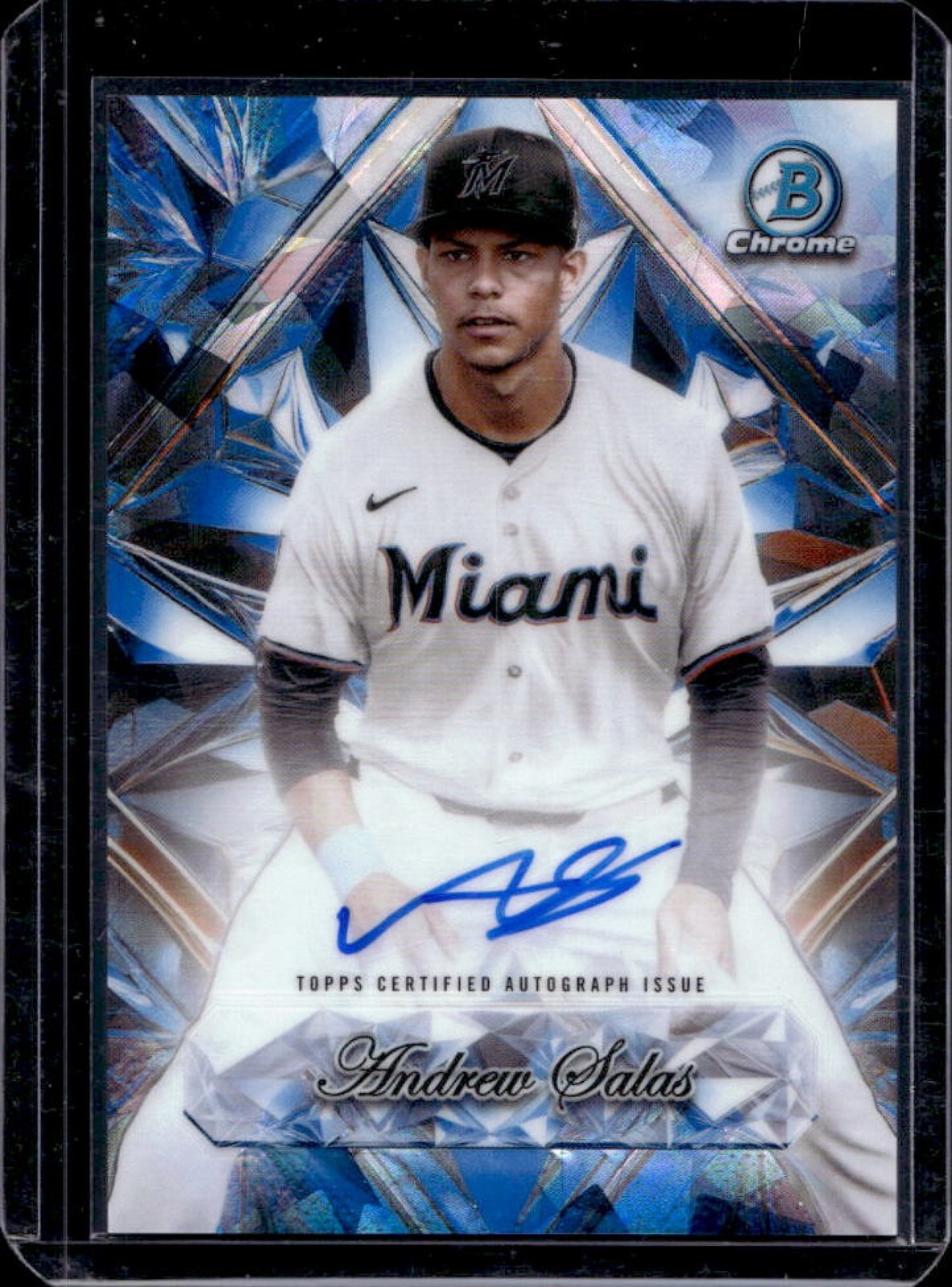 2025 Bowman Chrome Sapphire Andrew Salas Selections Auto #SSA-AS Marlins