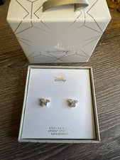 Disney Mickey Mouse Cubic Zirconia Sterling Silver Stud Earrings New in Box