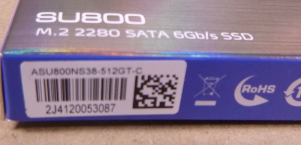 ADATA 512GB SATA SSD M.2 2280 6GBs 3D SSD NAND Drive SU800 ASU800NS38-512GT-C - Image 3 of 3