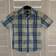 Nautica Boys Nautical Shirt Button Down Size Youth Small 8