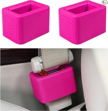 2 PCS Seat Belt Buckle Holder, Silicone Seatbelt Buckle Booster for Easy Access,
