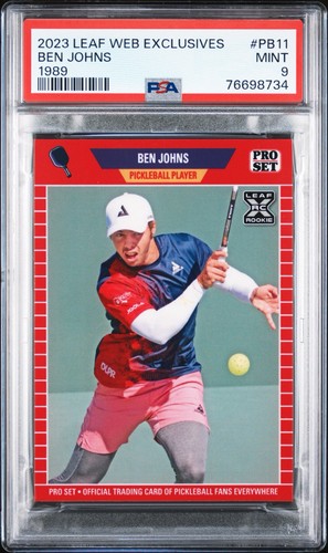 2023 Leaf Pro Set Ben Johns RC Rookie Pickleball 1 Of 3935 PSA 9 Mint