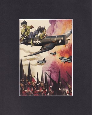 8X10'' Matted Print Picture Gorillaz Band: 2-D, Murdoc, Noodle, Russel