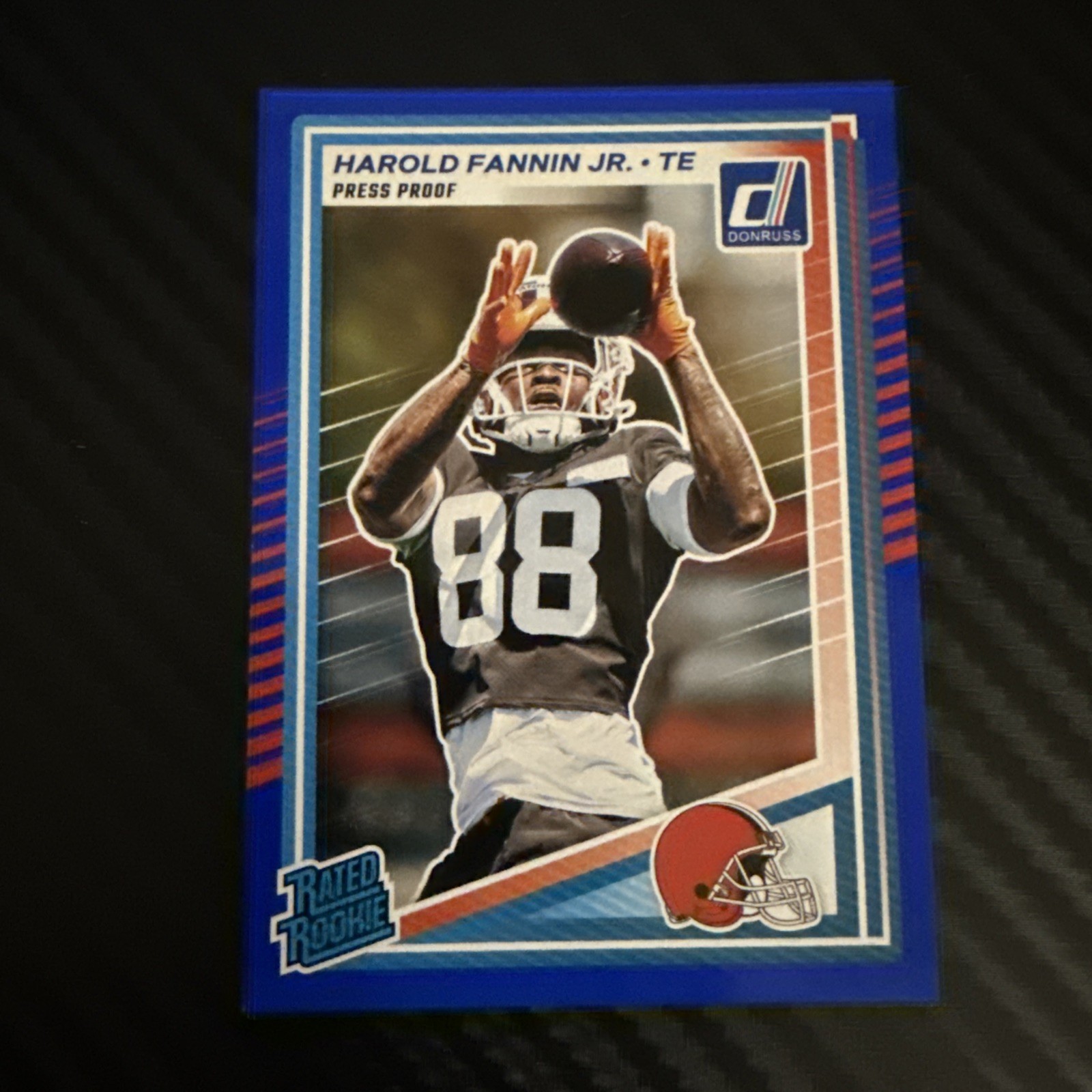 2025 Panini Donruss - Rated Rookie Harold Fannin Jr. #373 Press Proof Blue (RC)