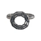 925 Sterling Silver Spiderweb Motif Ring Size 6.75 Vintage