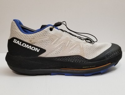 Salomon Pulsar Trail Running Shoes Men s 11 Gray Black Quicklace Hiking Sneakers