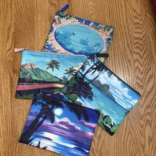 United Airlines Christie Shinn Amenity Kit Hawaii 2025 - Set/4 - Bags Only