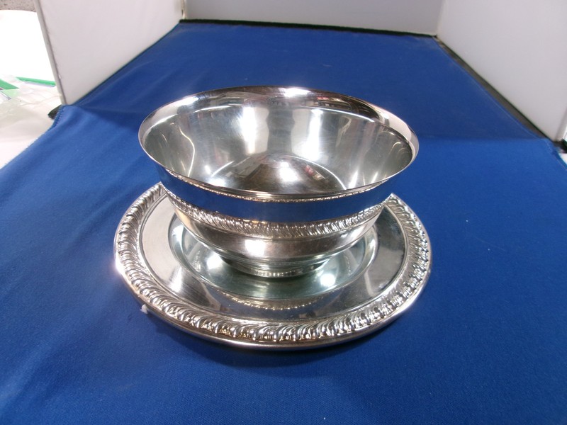 Vintage International Silver Company Small Bowl  with  Underplate