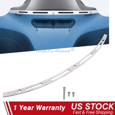 Silver Fairing Windshield Windscreen Trim for Harley Electra Street Glide 14-21