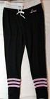 Material Girl Active Women Black Leggings Small Pink Love Elastic Waist  — photo 1