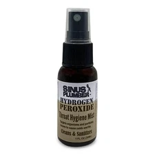 Sinus Plumber Hydrogen Peroxide Throat Spray Cleans and Protects - Cold and Flu
