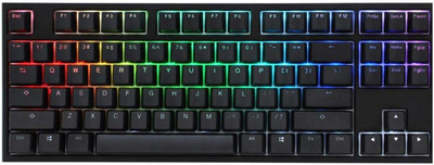 One 2 RGB 80% Mechanical Keyboard: Cherry MX Red Switches, High-Density PBT Doub