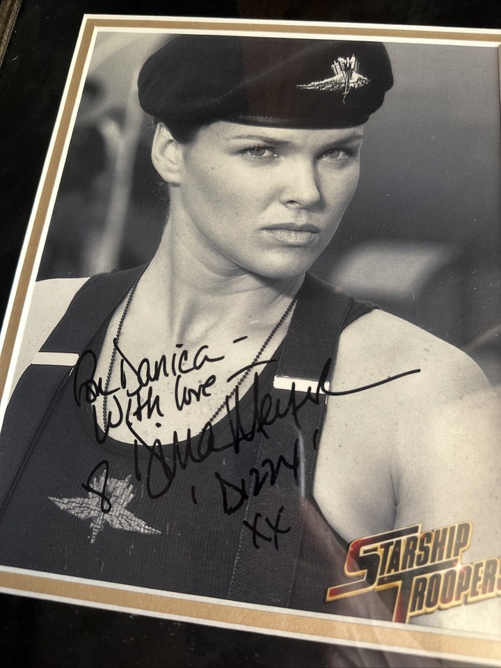 Dina Meyers Signed Starship Troopers Framed Photo eBay