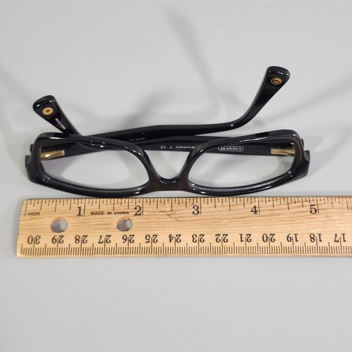 Lunettes de vue Coach HC 6040 monture Brooklyn seulement 5002 noir rectangle 50 16 135 - Photo 16/18