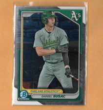2024 Bowman Chrome Prospect Daniel Susac Card RC, Oakland Athletics #BCP-42