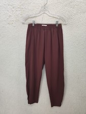 Babaton Dexter Women Pant Small Brown Triacetate Blend Pockets Pull On Jogger
