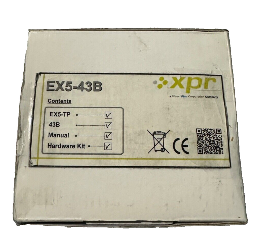 Clavier XPR EX5-43B rétroéclairé noir pour contrôle d'accès sécurisé