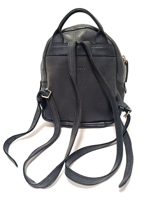 ROOTS CANADA CHELSEA DARK GRAY LEATHER MINI RUCKSAK BACKPACK BAG