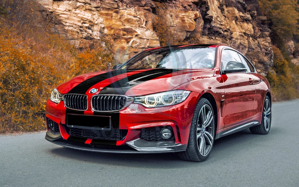 Calcomanías adhesivas envolventes de vinilo de rayas de carreras de color mate para BMW Stripe 10 ft/20 ft Foto 4 de 4