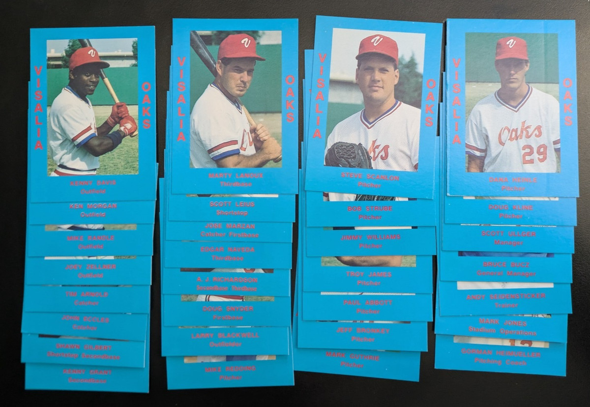 1988 Cal League Visalia Oaks - You Pick 1!- Minnesota Twins A Minor League