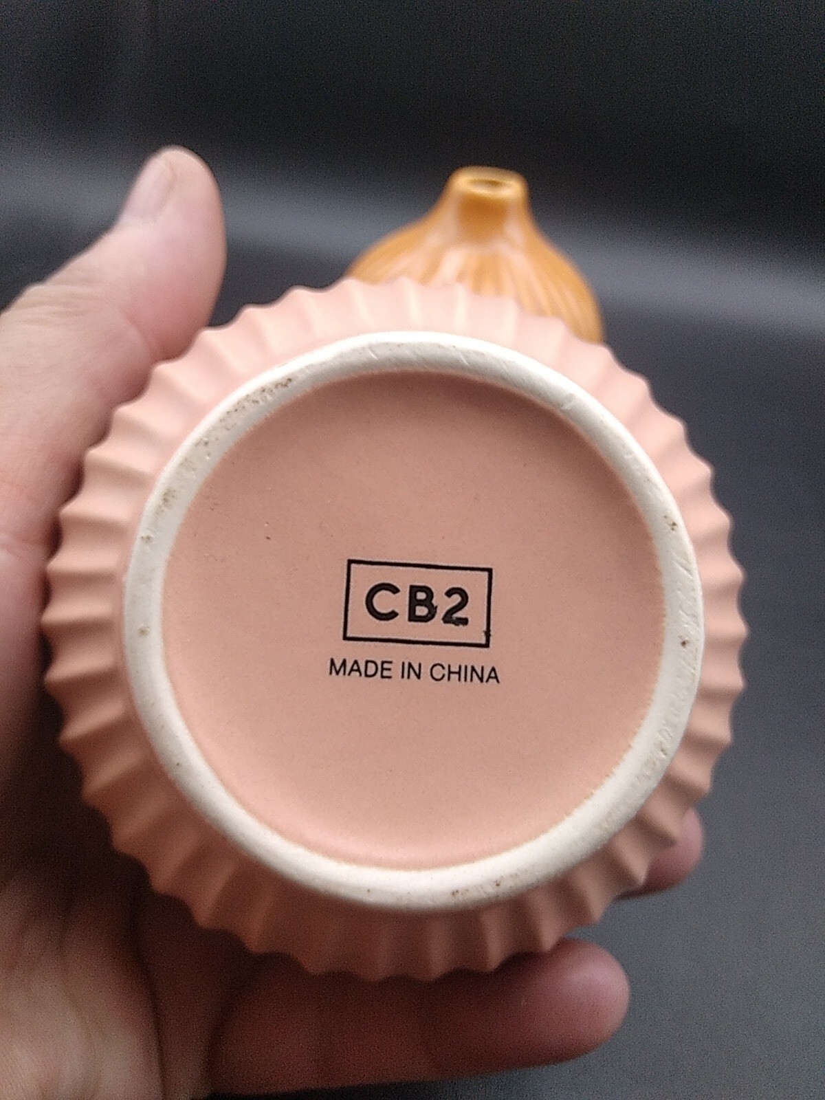 Small Ribbed Ceramic Vases From CB2 Home Decor eBay