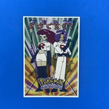 1999 Vintage Pokémon Team Rocket Vending Machine Sticker Card Made in USA