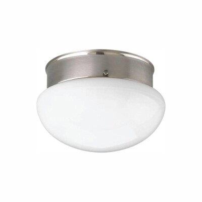 7.5 in. 1-Light Brushed Nickel LED Flush Mount by Progress Lighting