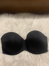 calvin klein Strapless Push Up Bra 34D Black Sexy EUC