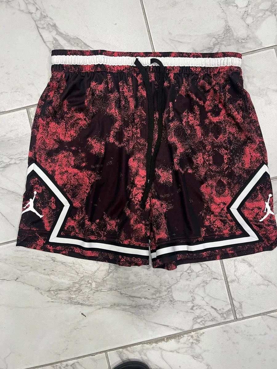 Air Jordan Sport Dri FIT Diamond Shorts Mens Size 2XL Red Black DV9779 687 New