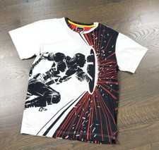 Captain America Maglietta Strisce Adulto Unisex (BI102