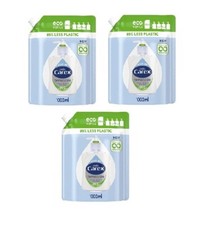 3 X CAREX MOISTURE ANTIBAC HAND WASH DERMA CARE LIQUID SOAP ECO REFILLS 1 LITRE 3.33 per litre