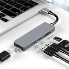 Type-C Hub 5-in-1 USB C Adapter with HDMI Ethernet USB Ports for Laptop PC