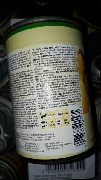 Multifit 12x400g Dose VPE Gelee Huhn - Bild 3 von 3