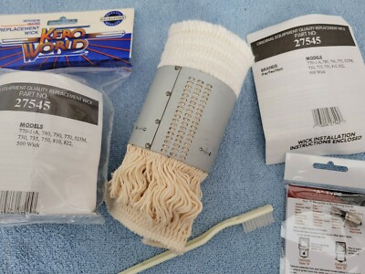 #ad PERFECTION 500 KEROSENE HEATER WICK *COTTON FIBERGLASS* WICK WICK BRUSH amp; GUIDE $24.99