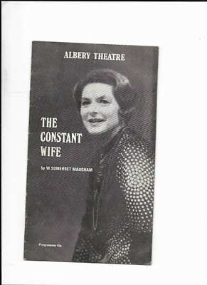 Albery Theaterprogramm von 1973 ''Die ständige Frau''