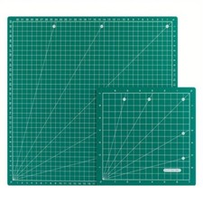 Multipurpose Cutting Mat Double Sided Cutting Mat Gridded Rotating Cutting Board