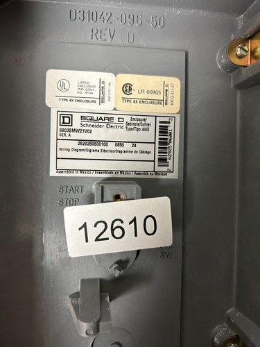 Square D 8903SMW21V02 Ser A - 3 POLE 30 AMP 120 Lighting Contactor - Picture 2 of 2