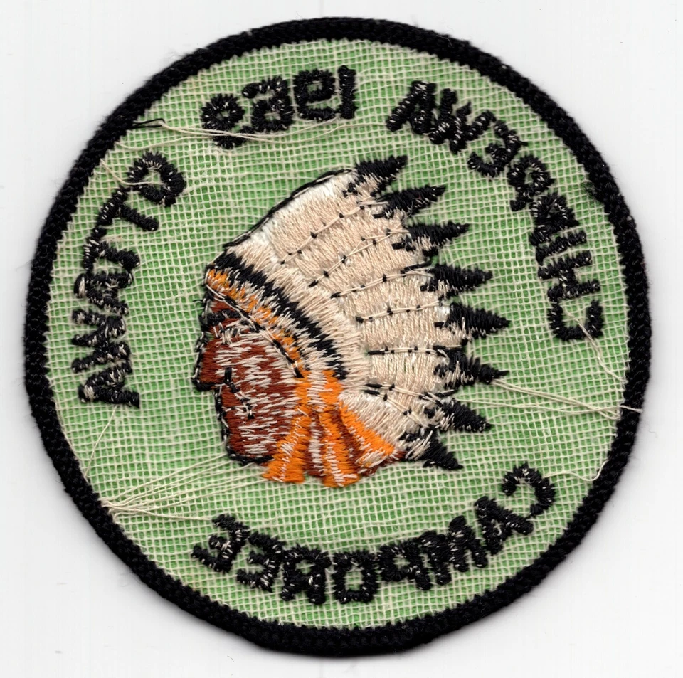 Vintage 1969 Chippewa Ottawa Indian Chief Camporee Boy Scouts Patch - Image 2 of 3