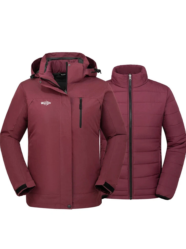 Wantdo Women 3in1 Waterproof Ski Jacket Windproof Winter Snow Coat Snowboard Lg
Opens in a new windo