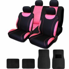 New Cute Car Seat Covers Mats Set - Blackpink Flat Cloth For Women And Girls New Cute Car Seat Covers Mats Set - Blackpink Flat Cloth For Women And Girls