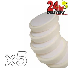 Fast Mover FMT6086 Hard White Compounding Pad with Hook & Loop 150 X 30mm x5