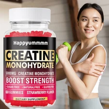 Creatine Monohydrate Gummies- Gain Lean Muscle, Improve Performance and Strength