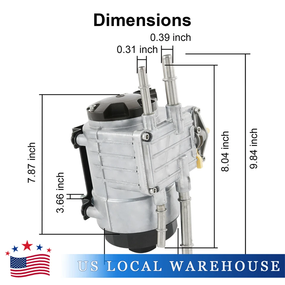 For Ford F-250 F-350 F-450 Super Duty 08-10 In-Line Diesel Fuel Pump & Filter - Image 3 of 4