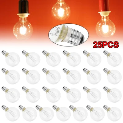 25 Pcs G40 Replacement Globe Bulbs for Garden Outdoor Lights Festoon String