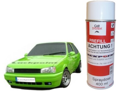1xSpraydose 400ml 1K Autolack Kawa Grün kein Klarlack Lackpoint Glanz Giftgrün