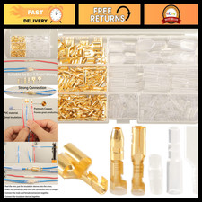 320pcs Double Bullet Wire Connectors Kit - Male Female Crimp Terminals, Insula
