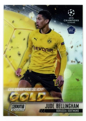2020-21 Topps Stadium Club Chrome UCL - Jude Bellingham - Glimpses of Gold RC
