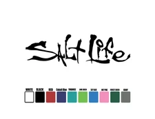 Salt Life Vinyl Decal Sticker Die Cut watersports boating surfing Car Truck