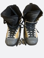 Shimano Clicker Snowboard Boots Mens Size 9 Step-In Compatible Black/Tan