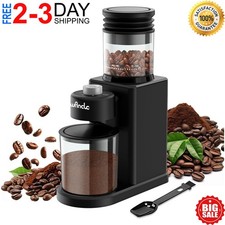 Conical Burr Coffee Grinder Electric - 200W C...